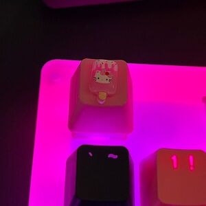 Cute Pink Cat Popsicle Kawaii Keycap, for OEM Switches